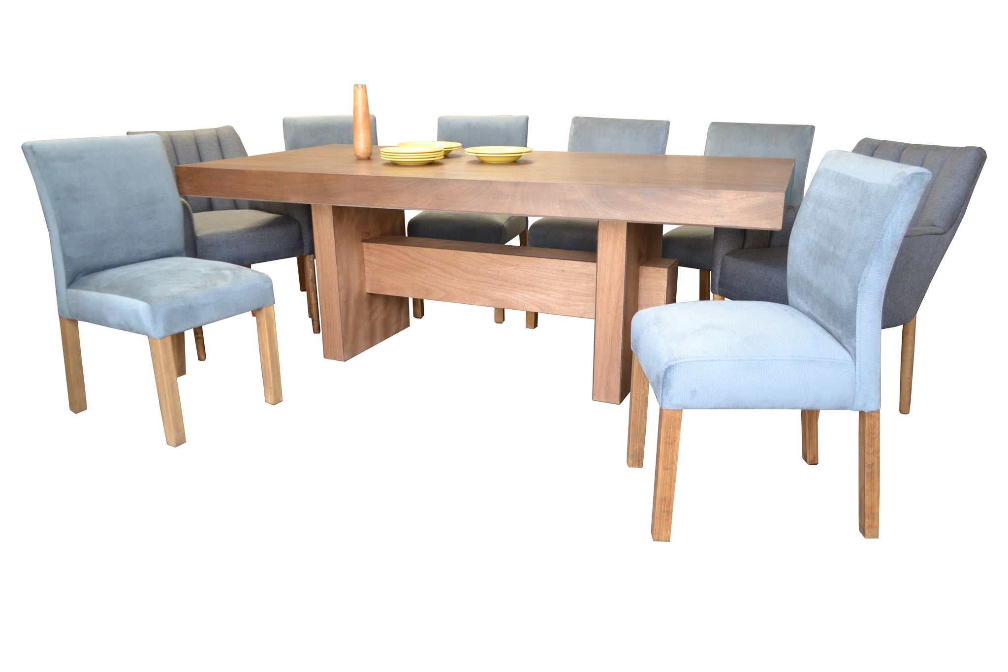 Mesa comedor 2 mts laqueado + 8 sillas paraiso – Bella Design